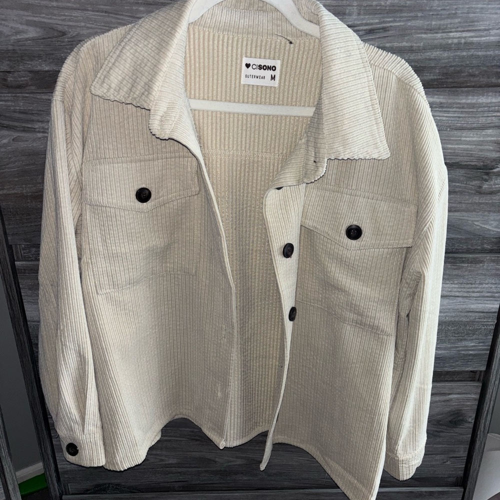Ciso Cream Corduroy Jacket